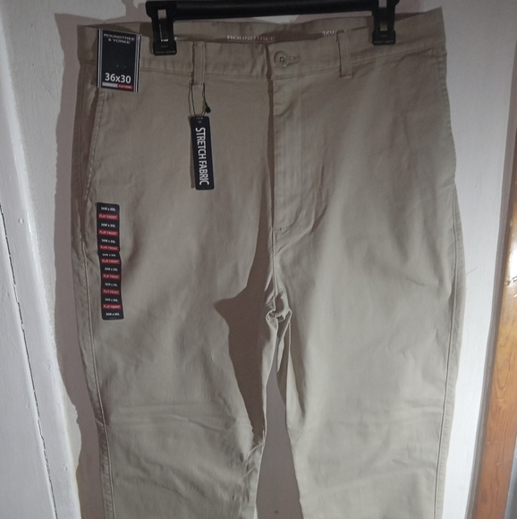 Roundtree Yorke Mens Pants 36x39 Flat 